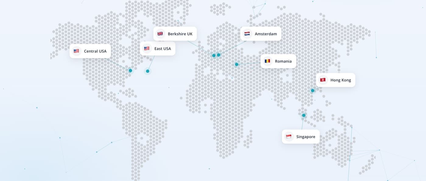 Cloudesta datacenter regions world map