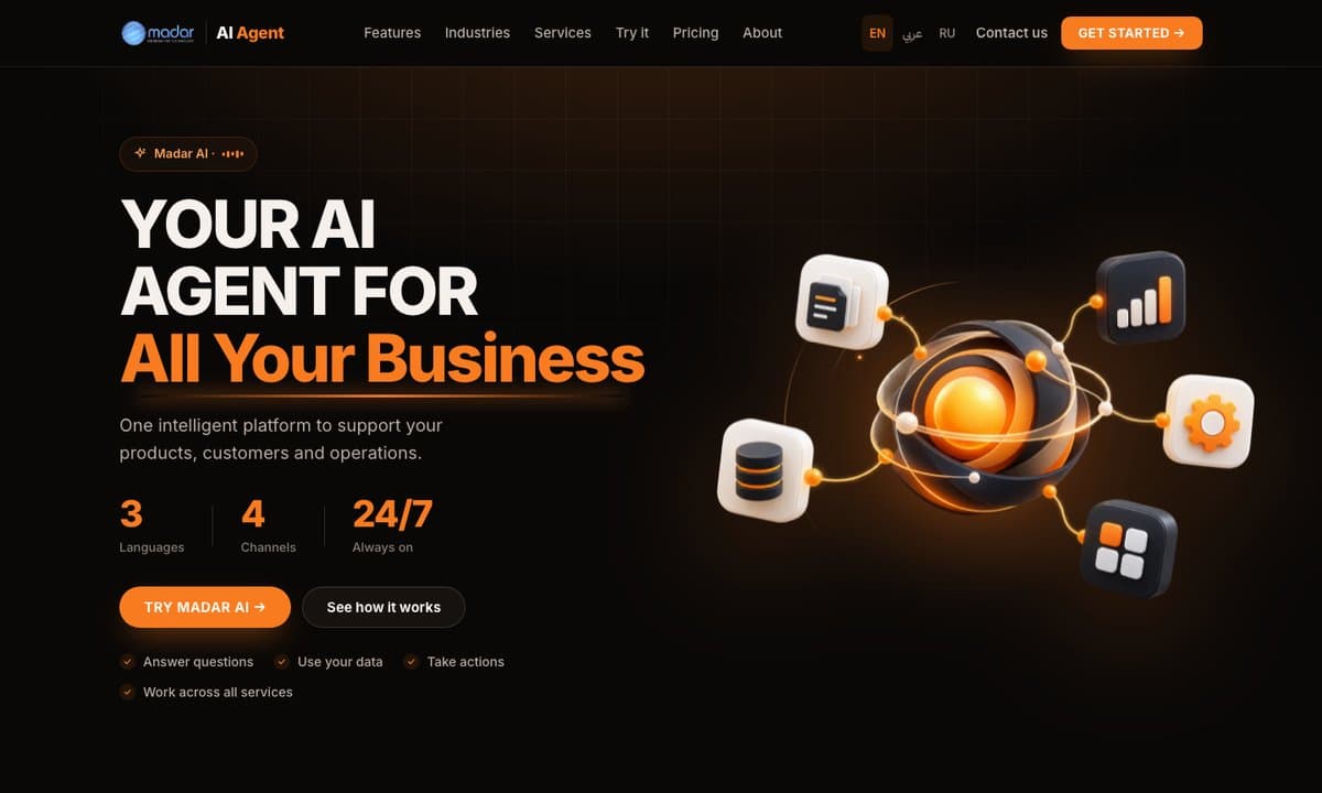 Madar AI Agent Platform
