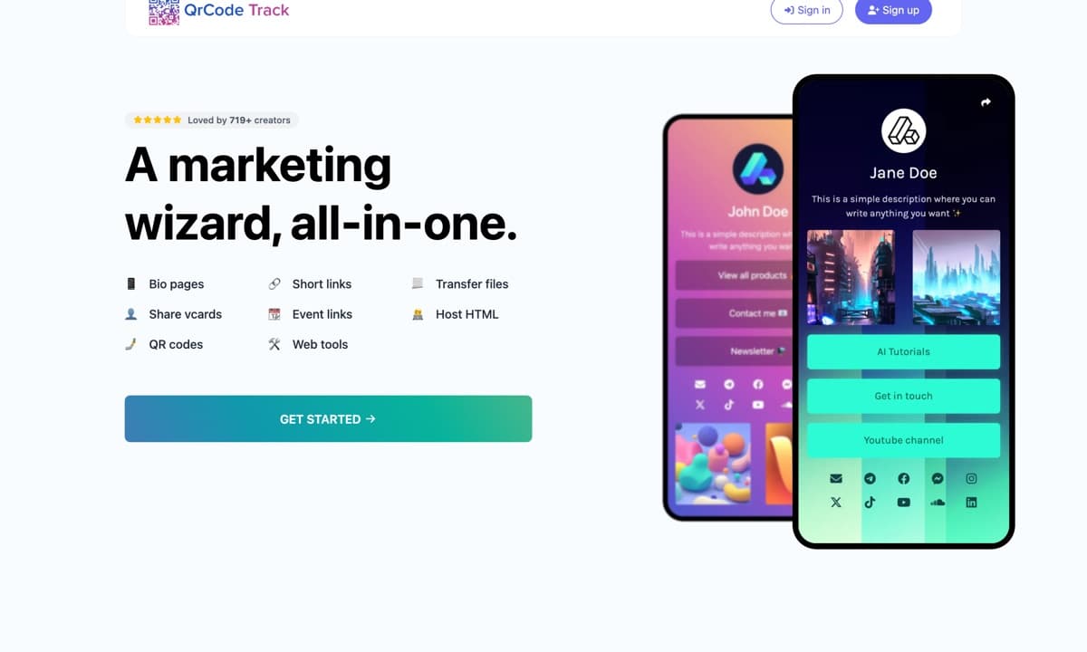 Link & QR Tracking Platform